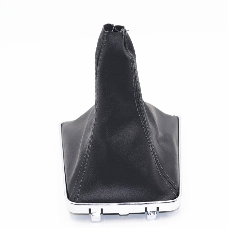 Chrome & Leather Car Shift Gear Knob Lever Gaitor Boot Cover For OPEL VAUXHALL ASTRA III H 1.6 2004 2005-: gear boot