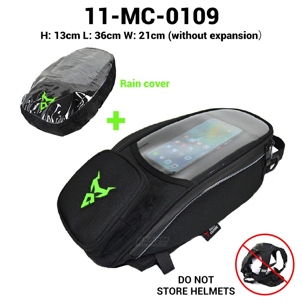 Oxford – sac de réservoir étanche pour Moto, sacoche de selle pour casque, sac d'huile et de carburant, magnétique, boîte aux lettres: 0109-L-GN-Raincover