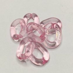 60 uds. Eslabones de cadena acrílicos accesorios de encanto DIY para hacer joyas 15*20mm