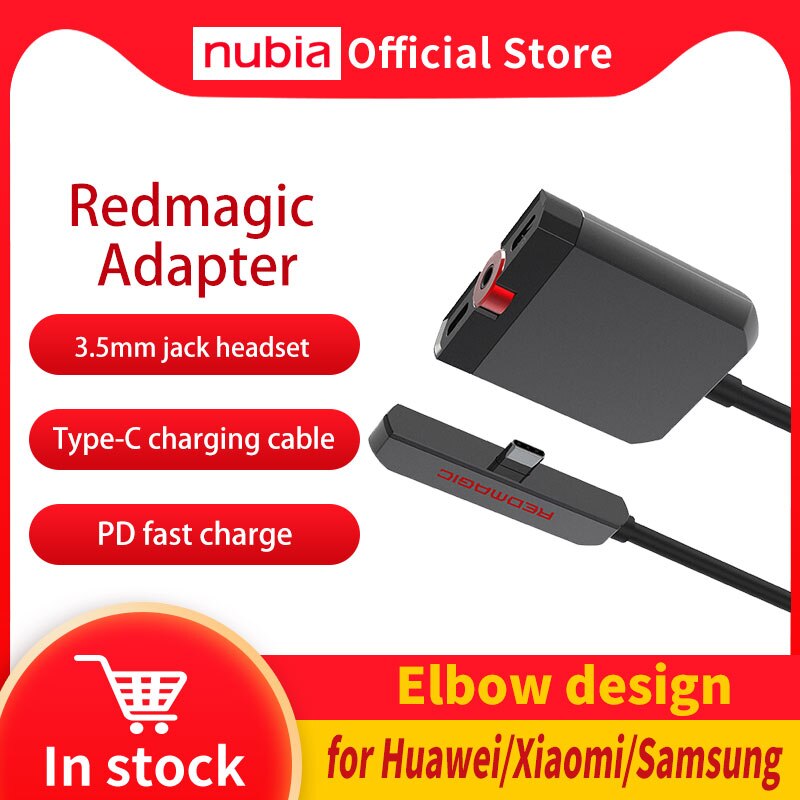 Nubia RedMagic Adapter for RedMagic 6pro/6 Docking Station PD Fast Charge RedMagic Gaming Dock Adapt to Type-C Port Phone