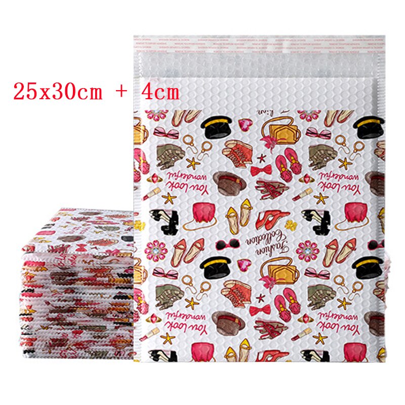 Luchtkussenenveloppen 50 stuks gouden geschenk envelop tas verpakking bubble envelop gewatteerde envelop waterdichte verpakking tas verdikte verzendtas Luchtkussenenveloppen A5 (Color : 50Pcs, Size