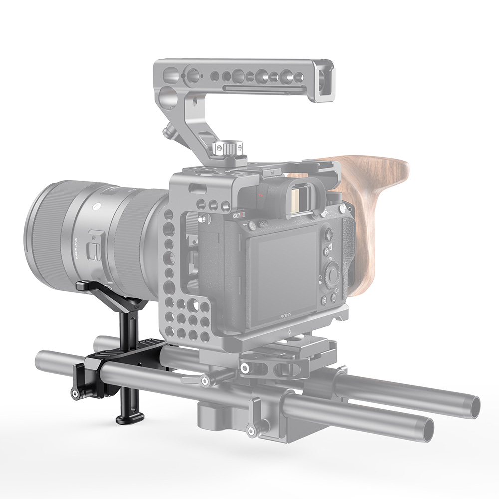 Smallrig Dslr Camera Lens Adapter Verstelbare 15Mm Lws Universele Lens Ondersteuning Voor Lange Lens Ondersteuning Camera Rig 2681