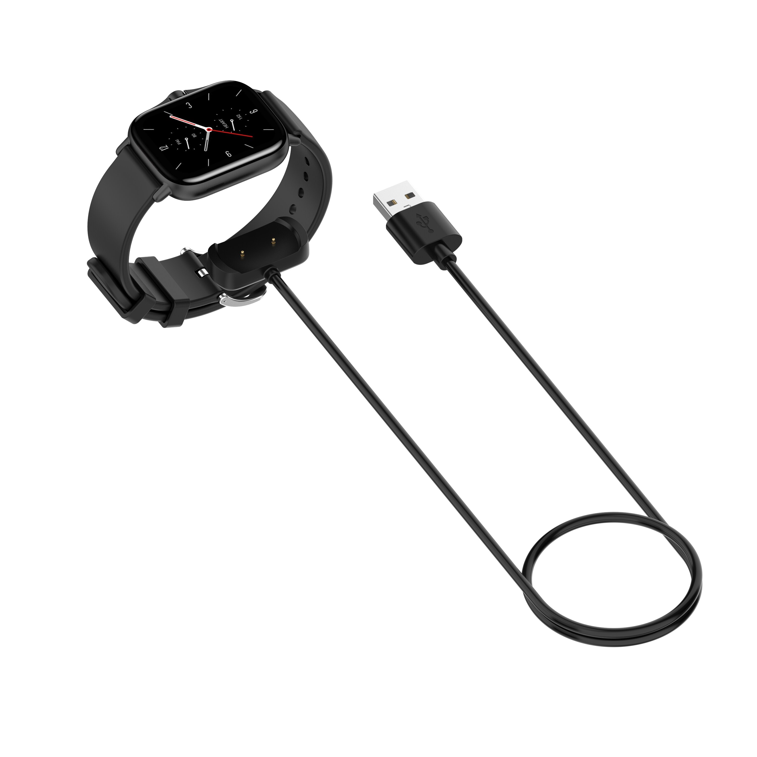 1M USB magnético Cable de cargador para Xiaomi Huami Amazfit GTR 2/GTS/2/Bip U/Zepp E reloj inteligente muelle de carga para Amazfit GTS2 mini