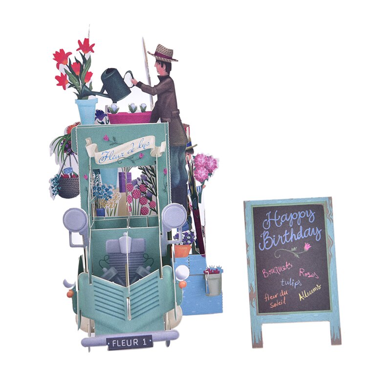 3D Pop UP Cards Birthday Graduations Card Fathers Day Card Souvenirs Lifelike Model For Boy Dad Kids Father