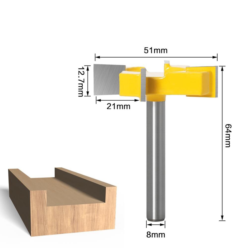 1Pc 8Mm Schacht Frees Houtsnijwerk 4 Rand T Type S Grandado