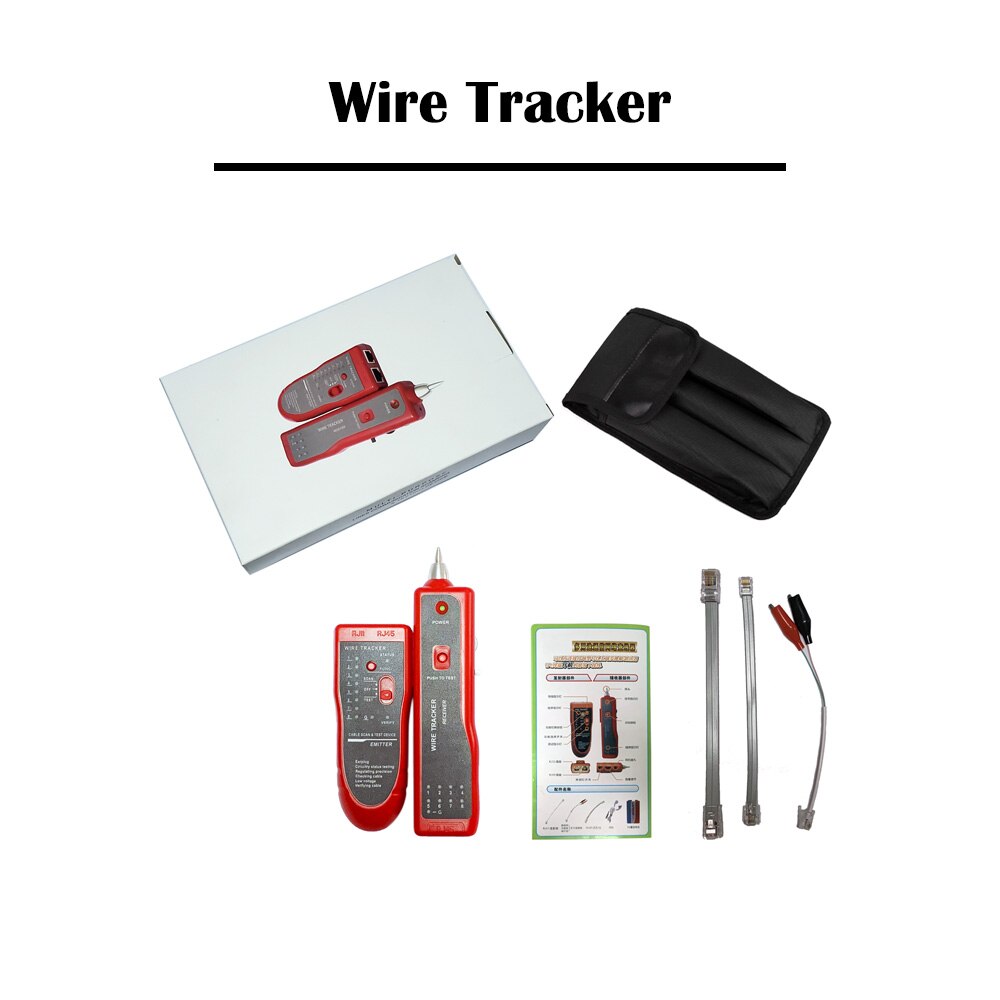 Wire Tracker Multi Function Cable Tester RJ 11 RJ45 Cat 5e Cat 6 Telephone Network Cable Networking Ethernet