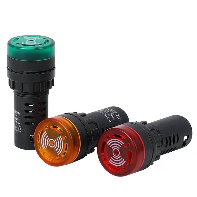 Voyant Lumineux LED 16mm Ou 22mm – Tensions 6V à 380V AC/DC – Rouge – Montage Panneau Facile - 6