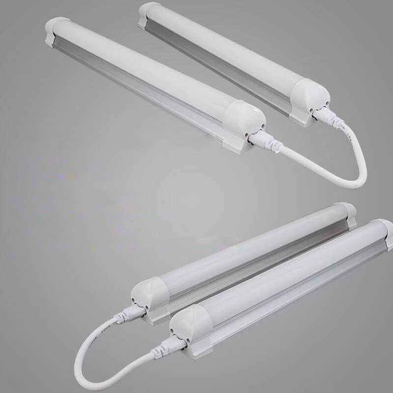 T5 T8 Elektrische Draad Connector 1ft 2ft 3ft 4ft Drie-Fase 3 Pin 2 Pinpower Cord Verlengkabel Voor led T5 T8 Geïntegreerde Buis