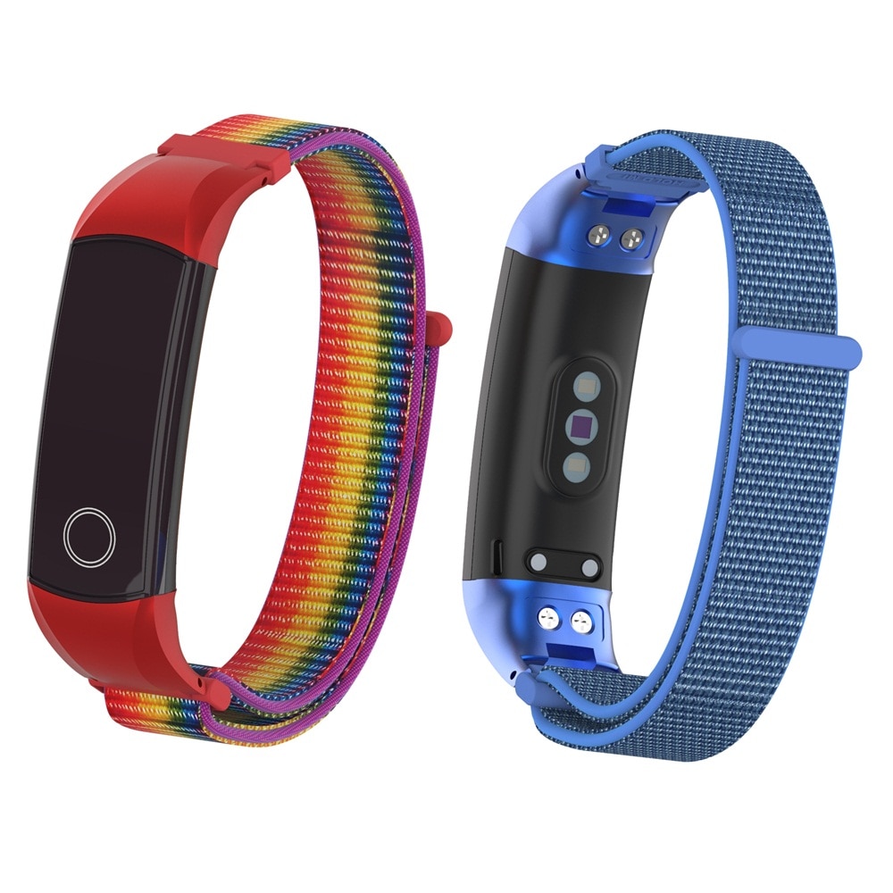 1PC Nylon Strap For Huawei Honor Band 5 4 Sport loop Bracelet Replacement Watch Band Metal Fixed Smart Watch Accessories