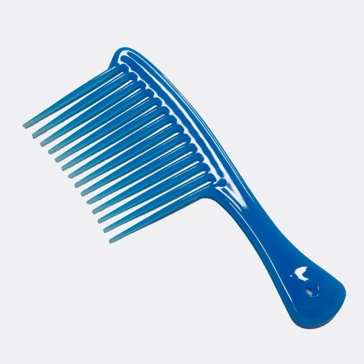 Peine de peluquería liso de dientes anchos, cepillo de pelo rizado largo y húmedo de gran tamaño, herramientas de estilismo para desenredar el cabello, picos anchos y gruesos