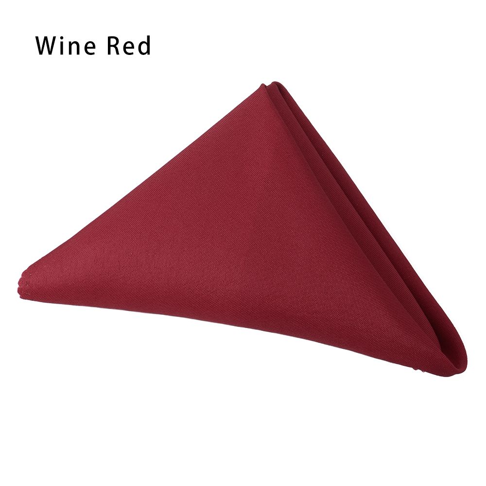 Tovaglioli per la cena rossi solidi: vino rosso