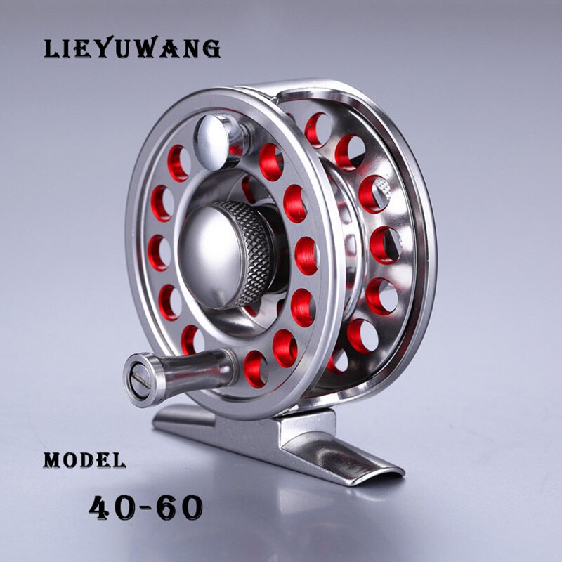 LIEYUWANG DS40-90 Alle metalen Vis lijn Wiel Superhard Vliegvissen Reel Een Manier Lager Vissen Spool Met Disc Type Rem