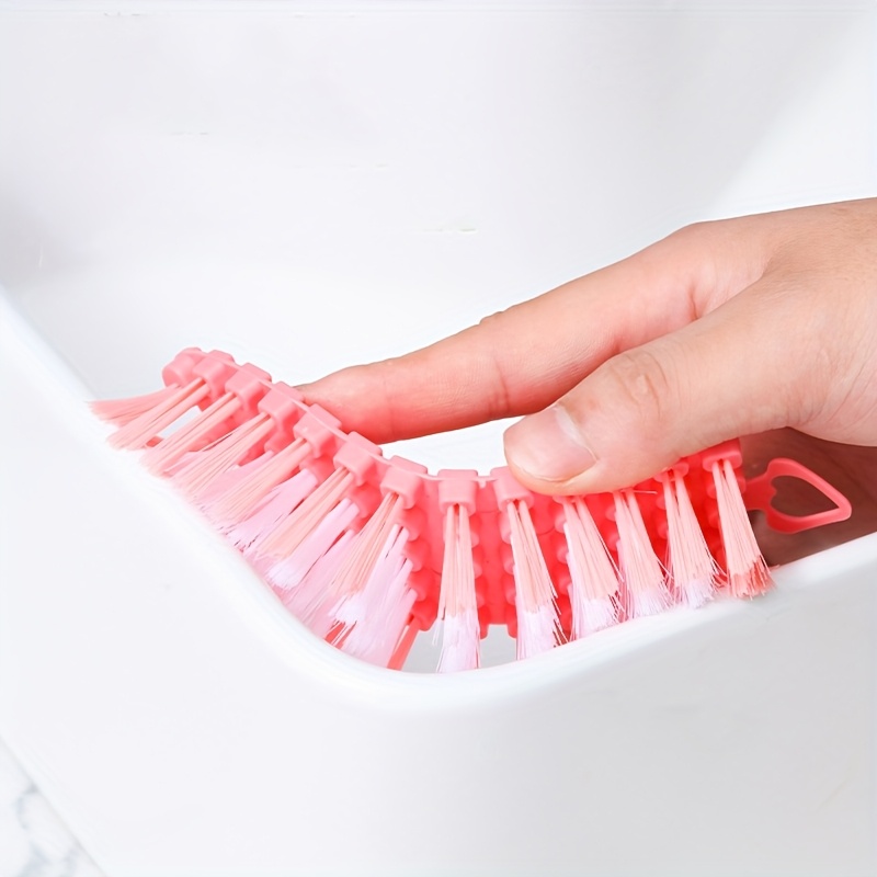 Flexible & Bendable Cleaning Brush with Soft Bristles - Portable Multi-Surface Brush for Kitchen Stove, Bathroom Tiles, Bathtub