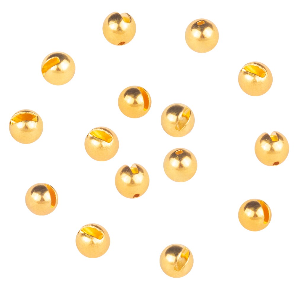 Muunn 100Pcs 3.8-6.4Mm Tungsten Sleuven Kralen Vliegbindset Materiaal Multi-Kleur Vliegvissen Wolfraam Kralen: 3.8mm / GOLD
