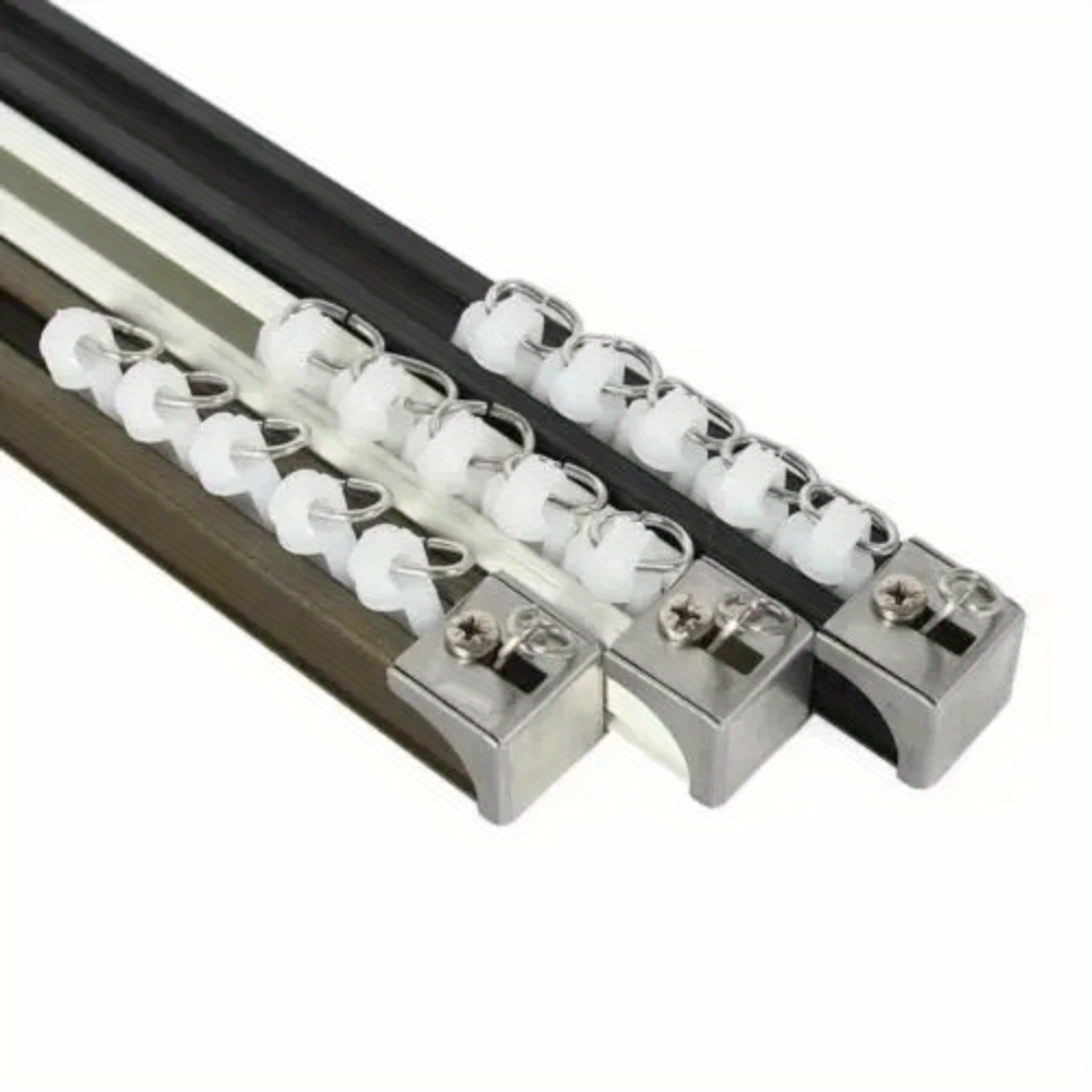 50 stk. gardinskinnekroker til campingvogn, passer til campingvogn, bobil, båt, hjem, hengende gardingliderkrok