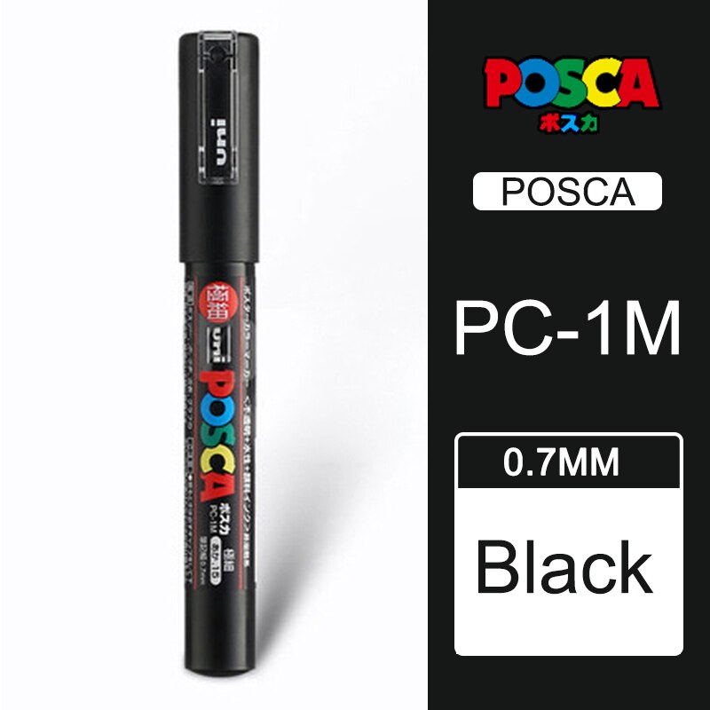 1 pc Uni Posca POP PC-3M Farbige Malen Kunst Marker Stifte Medium Spitze 0,9-1,3mm 24 Farbe Optional schule Schreibwaren Büro Liefert: 10