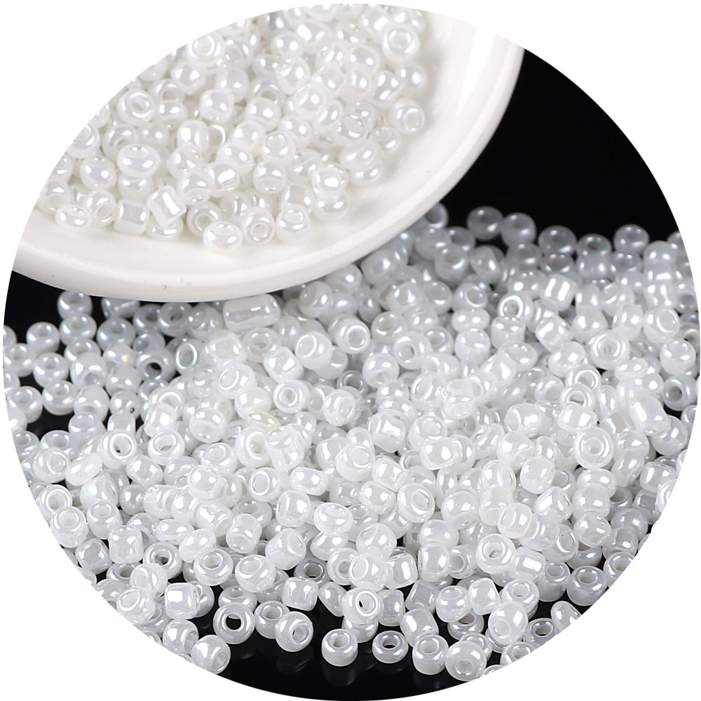 20g Mix Style White Miyuki Delica Glass Beads Sequins DIY Loose Spacer Round Beads Jewelry DIY Making Accessorie C0806