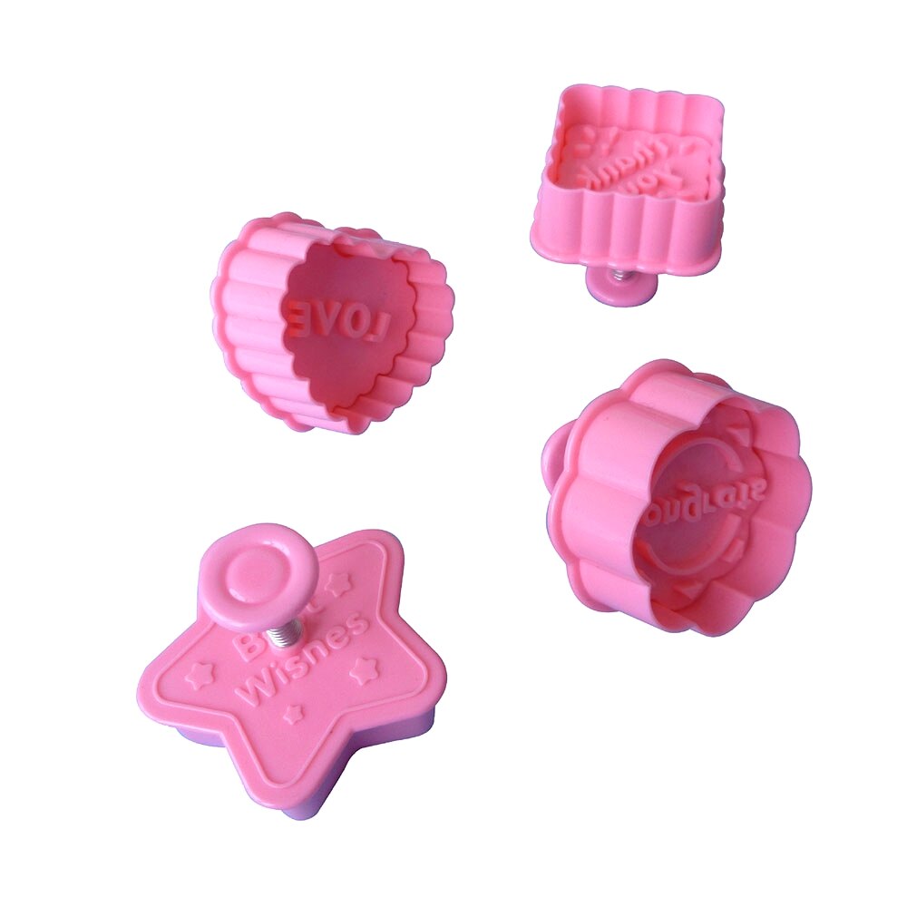 4 Stks/set Zegen Taal Serie Lente Cookie Mold Snijders Biscuit Fondant Embossing Plunger Cookie Cake Decorating Gereedschap