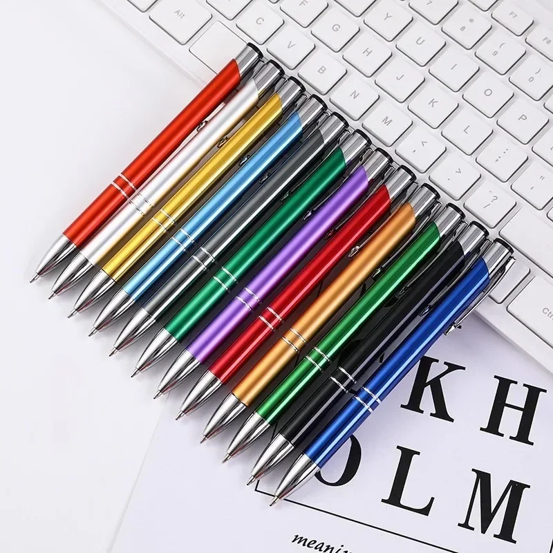 100 stuks reclame metalen balpen blanco pennen voor doe-het-zelf creatieve zakelijke multifunctionele pen