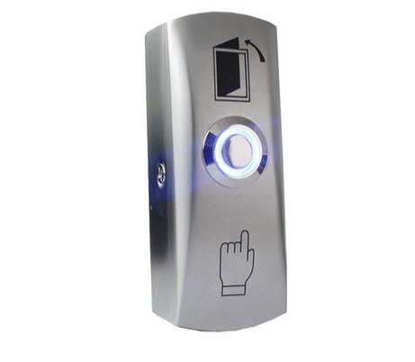 NO/NC/COM Zinc Alloy LED backlight Door Exit Release Push Button GATE DOOR Exit Button For Access Control system: Z30LS