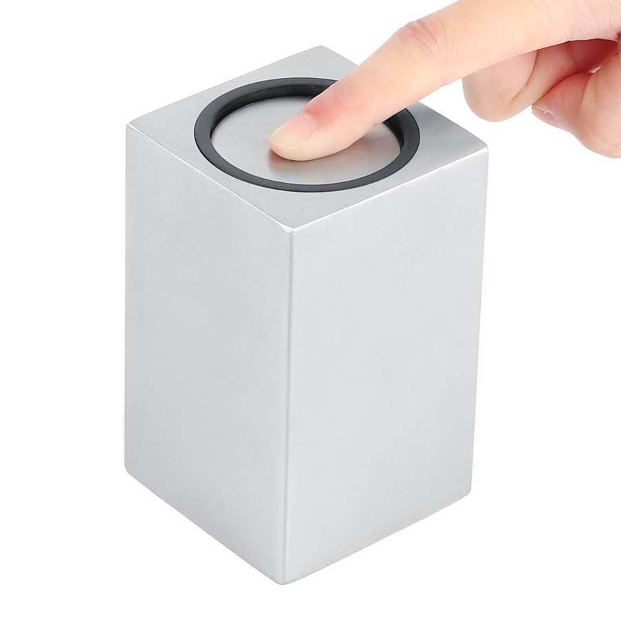 Innovative 304 Stainless Steel Automatic Toothpick Storage Box Dispenser For Home Restaurant Holder Hand Press Toothpick Box