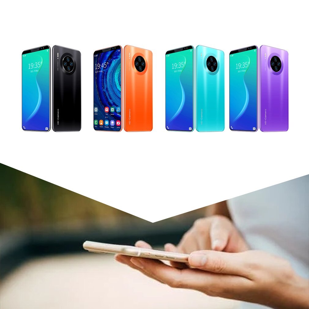 Mate33 Pro Smartphone con 512M + 4GGB di Memoria di Grandi Dimensioni Dello Schermo Da 5.8 Pollici Supporto Viso/Impronte Digitali Unlock Dual SIM telefoni cellulari e Smartphone