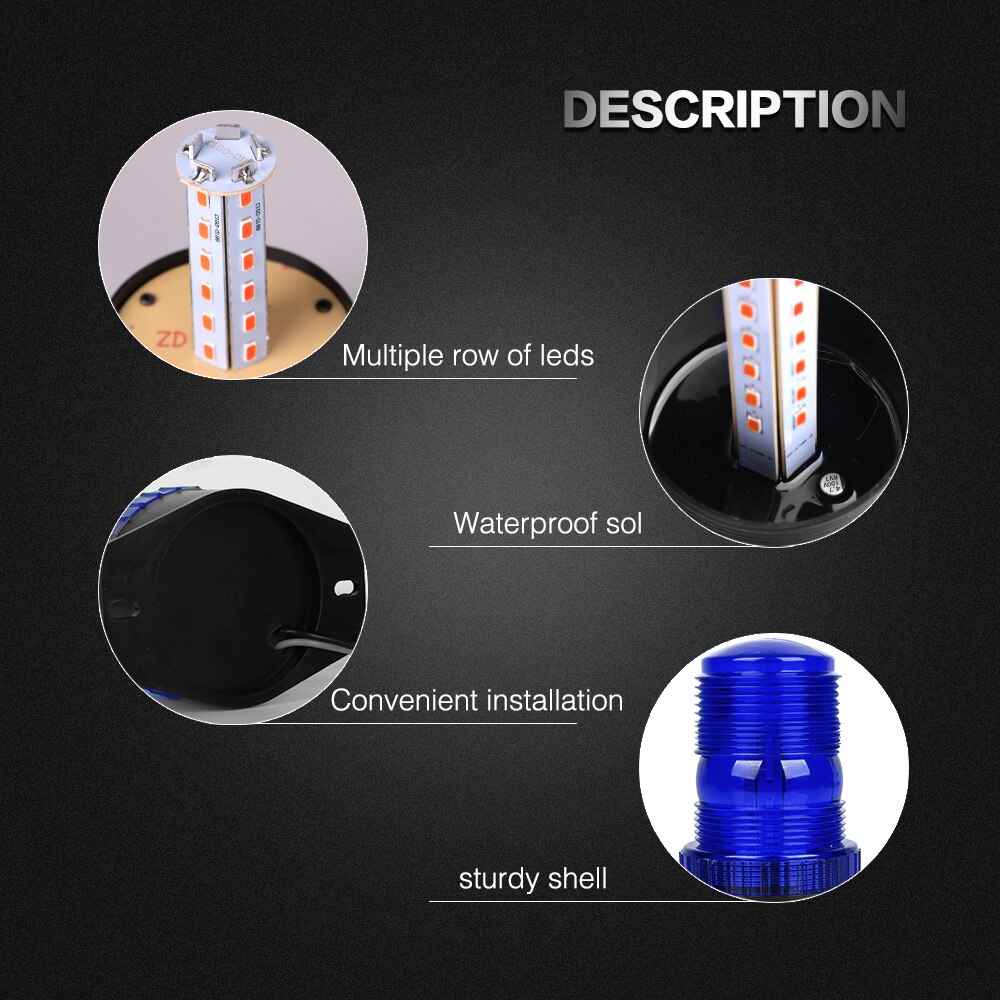 30 LEDs Verkehrs Warnung Leuchtfeuer Licht Anzeige Rotativo LED Traktor Strobe Beleuchtung Blau Notfall Blinklicht Sicherheit Lampe