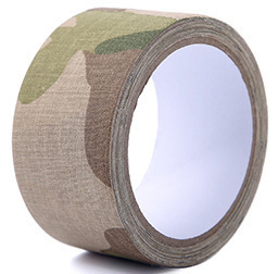 Ruban de camouflage auto-adhésif CamSolomon, bande ronde, bandage pour le camping en plein air, la chasse, furtif, 1,96 po x 5,5 verges, 5m: Argent