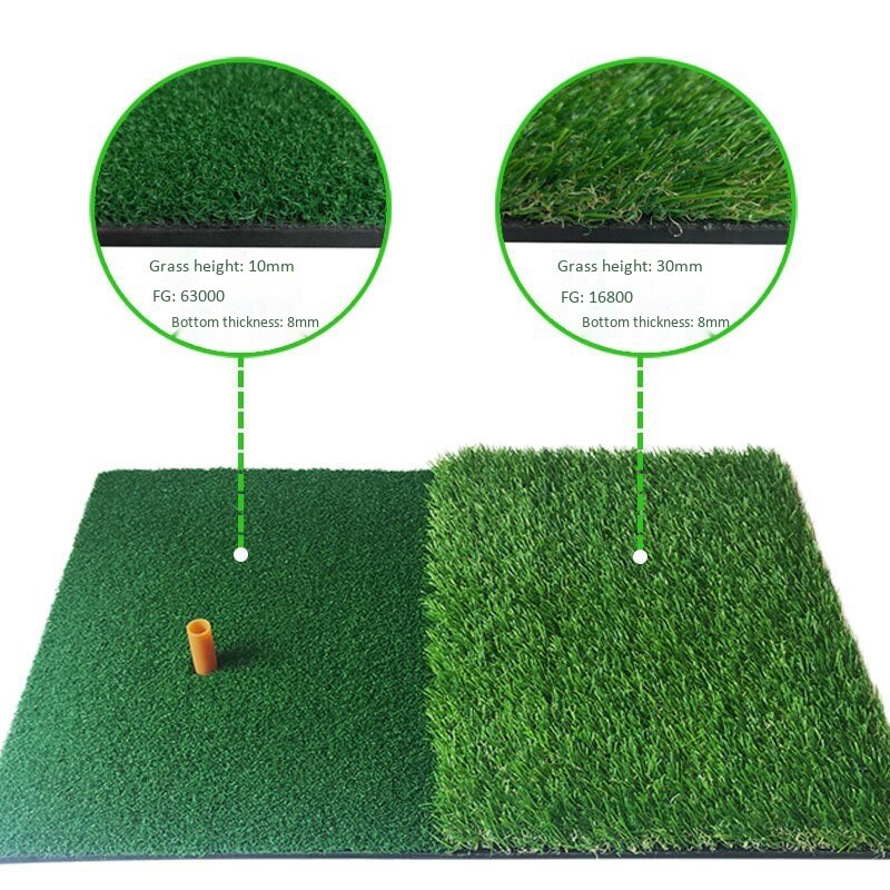 Golf Practice Mat Artificial Lawn Nylon Grass Rubber Tee Backyard Outdoor Golf Hitting Mat Durable Training Pad 40X60cm