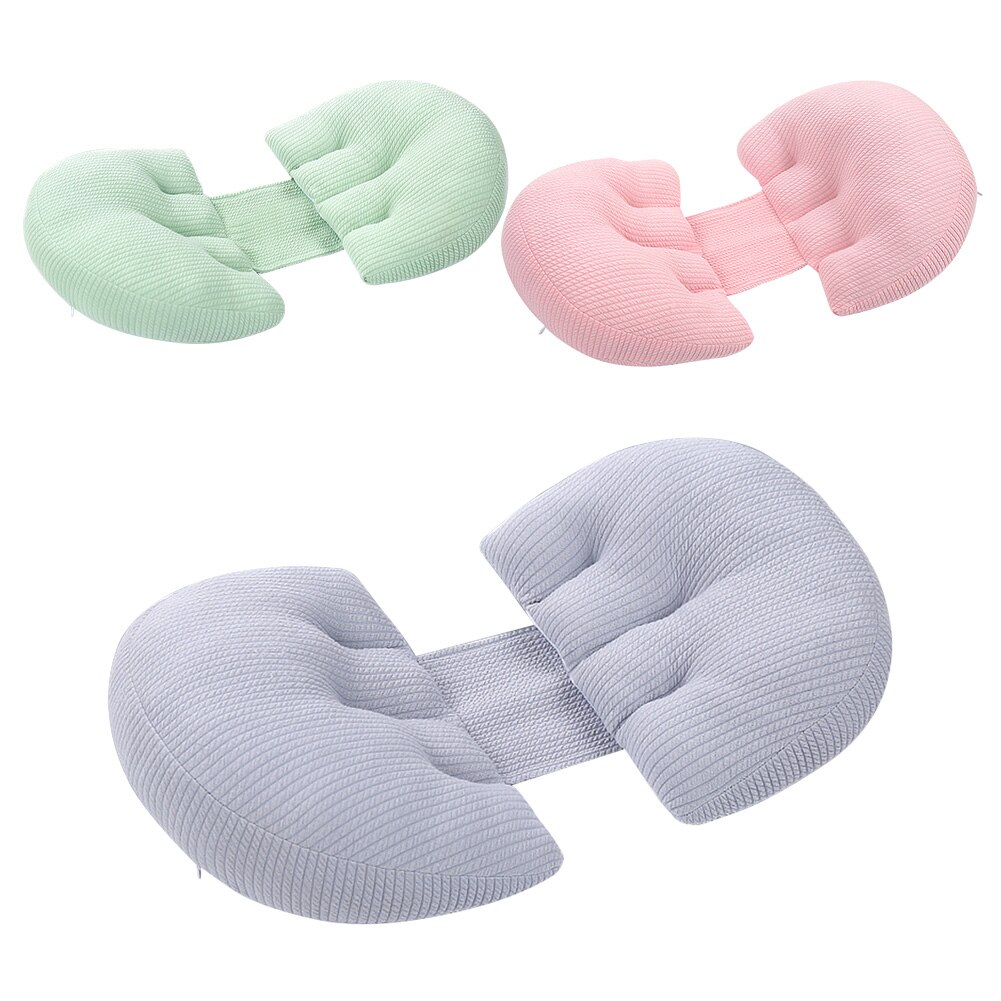 Pregnancy Pillow Side Sleeping Cotton Pillow Pregnancy Washable Stomach Lift Pillow Side Sleeper Maternity Belly Support Pillow