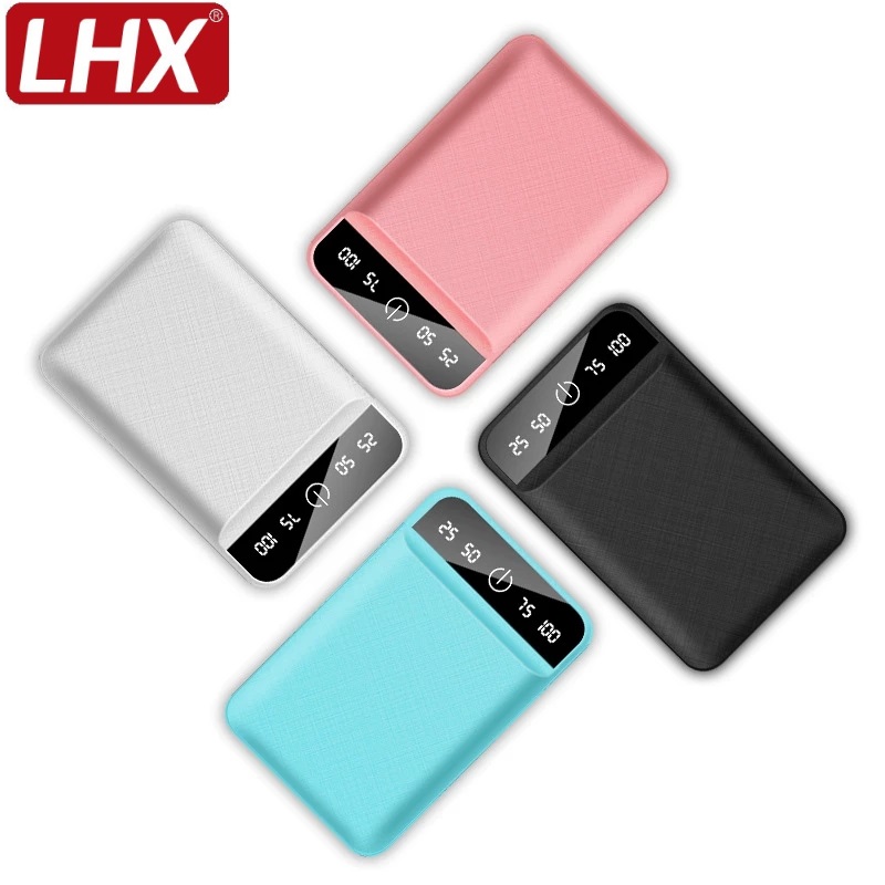 30000 mah powerbank, tragbares ladegerät für unterwegs, mini-powerbank mit lcd-digitalanzeige für smartphones