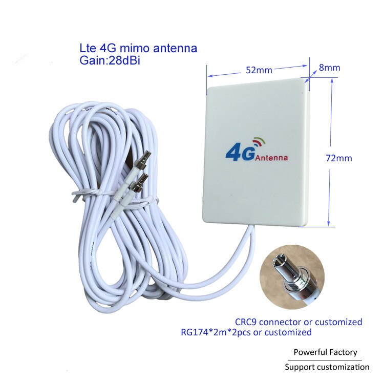 Antena externa LTE 3G, 4G, para Huawei ZTE, 4G, enrutador LTE, antena de módem, cable de 3M con conector TS9/CRC9/SMA