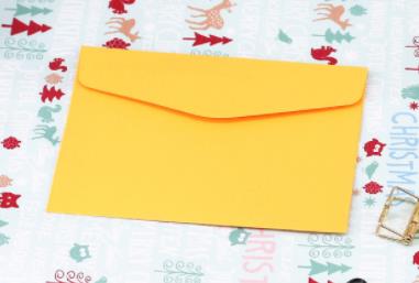 Coloffice 10 pièces/ensemble bonbons couleur jolie enveloppe banque carte de membre sac de rangement blanc petit enveloppe école fournitures de bureau: Dark yellow