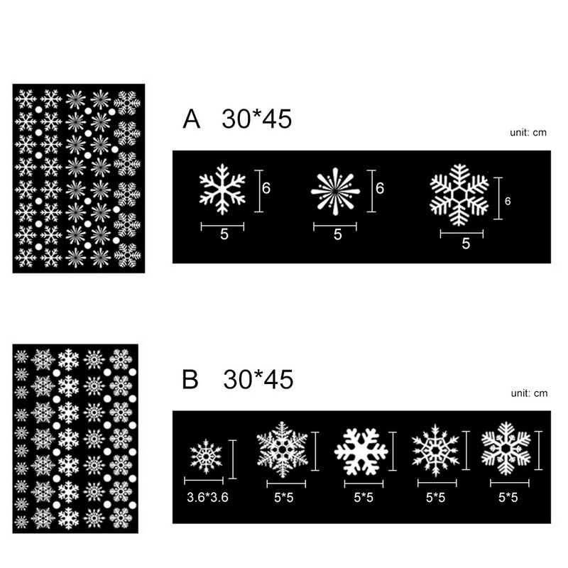 Christmas Window Decal Santa Claus Snowflake Decals Winter Wall Decals for Kids Rooms Christmas Year Window Decorations