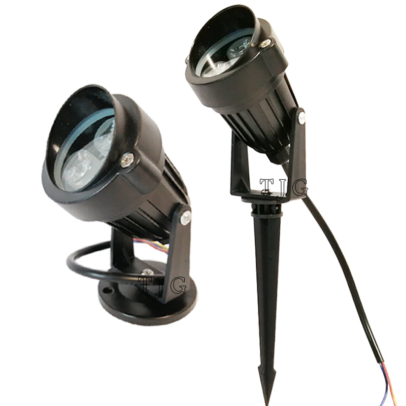 Udendørsbelysning havespotlight stativ led-plænespotlight 3w 9w udendørslamper  ip65 vandtæt havelampe  ac110 v 220v