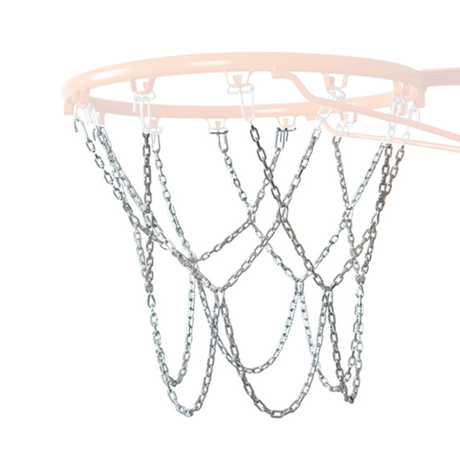 Basketbal Netto Vervanging Heavy Duty Rvs Basketbal Netten Met 12 Haken Voor Meest Standaard Hoops Inclusief Wondeful