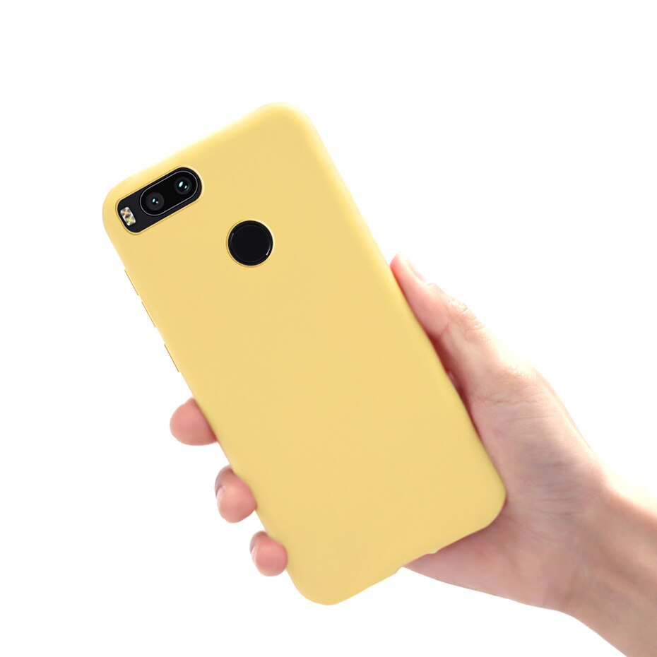 Per Funda Xiaomi Mi A1 Caso Xiaomi Mi A1 Della Copertura Del Silicone Del Respingente Molle Della Copertura Posteriore Casse Del Telefono Per Xiaomi mi A1 MiA1 UN 1 5X Caso: Xiaomi Mi A1 / Yellow