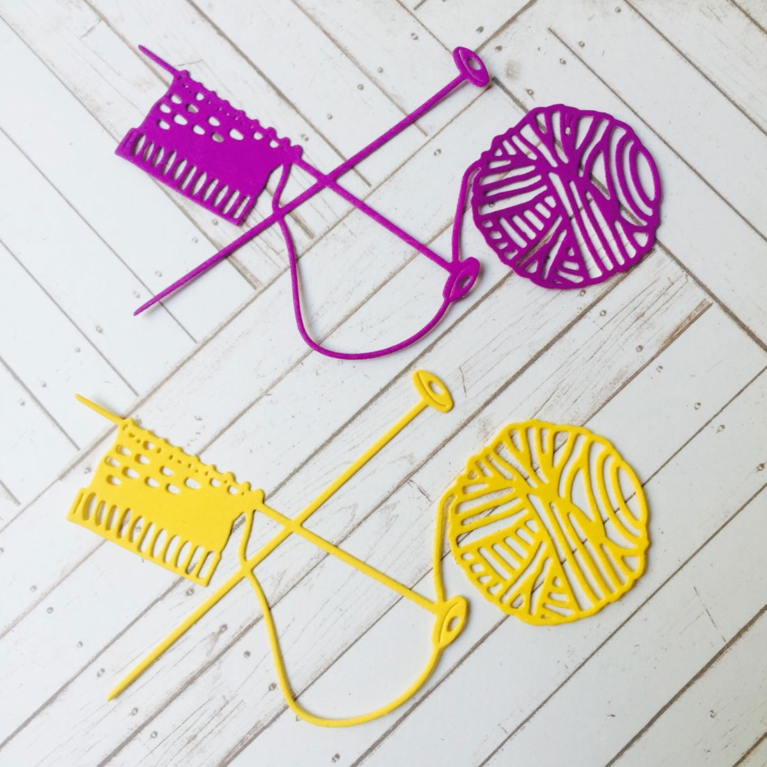 Knitting Wool Yarn Metal Cutting Dies Paper Craft Card Album Stencils Template Dies Cutting Dies Stencils for DIY Scrapbooking