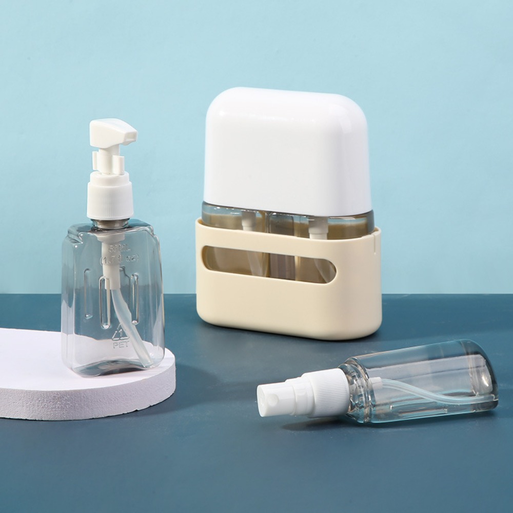 2/3/4 stk. genopfyldelige rejseflasker kombineret shampoo shower lotion dispenser tom sprayflaske kosmetikbeholdere med tragt