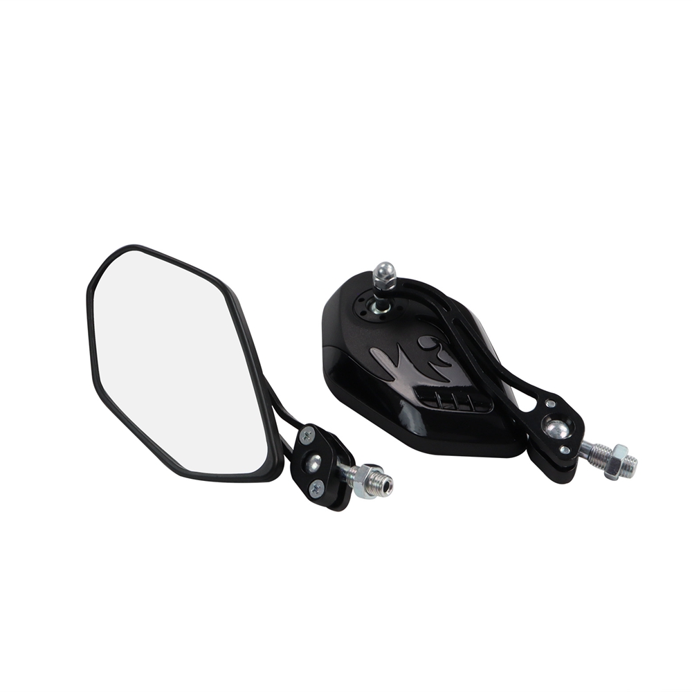 2 Stks/set 8/10Mm Aluminium Motor Scooter Motorfiets Stuur Mount Achteruitkijkspiegels
