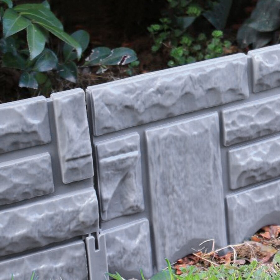 6Pcs Garden Fence Plastic Fencing Lawn Grass Edging Barrier Garden Yard Plant Flower Bed Border Fence