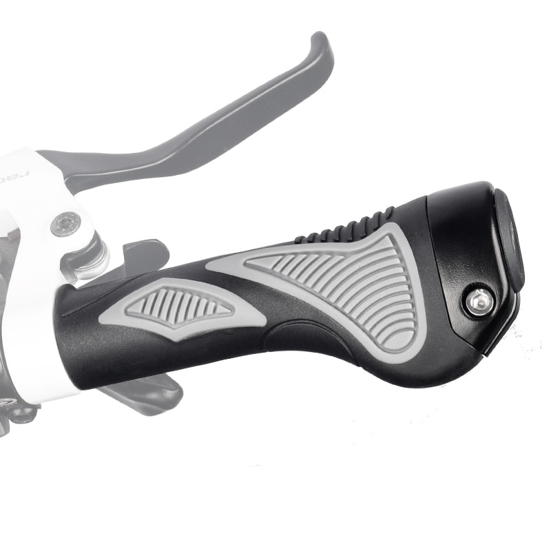 Ergonomic Hand Grips Mold-in Black Grey Dual Color Tone Grip Handlebar End Sheath Casing Hand Rest Good Fit to Palm Taiwan Hafny