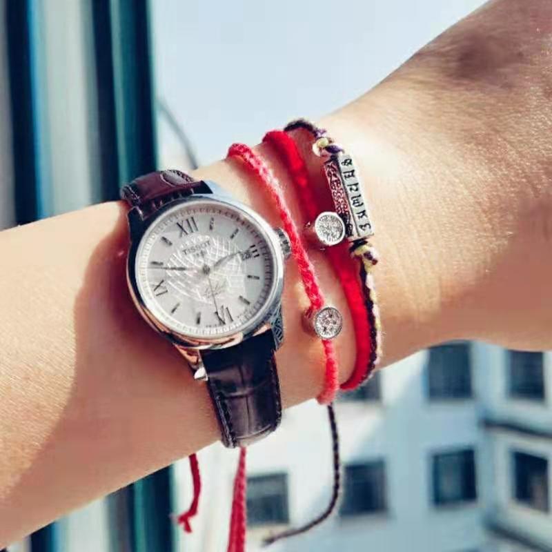 Handmade Tibetan Buddhist Braided Cotton Thread Lucky Knots Bracelets Silver Bead Carved Mantra Amulet Woven Bracelet For Men