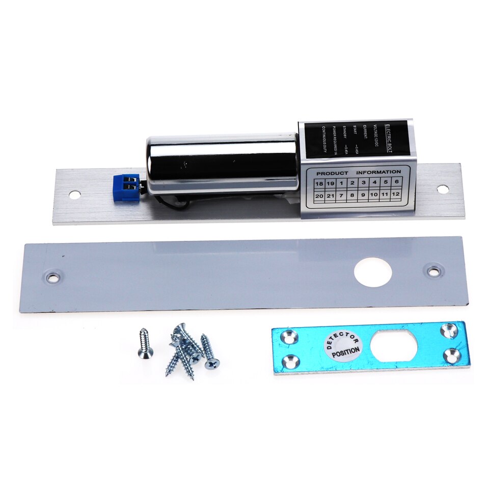 Electric Bolt Mortise Door Lock Electronic intelligent Stainless Steel Heavy-duty Fail-Safe Door Access Control Security