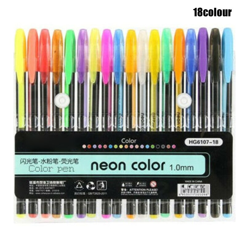 Highlighter Glitter Pen Pastels Metal Gel Pen Set for Painting Drawing USJ99