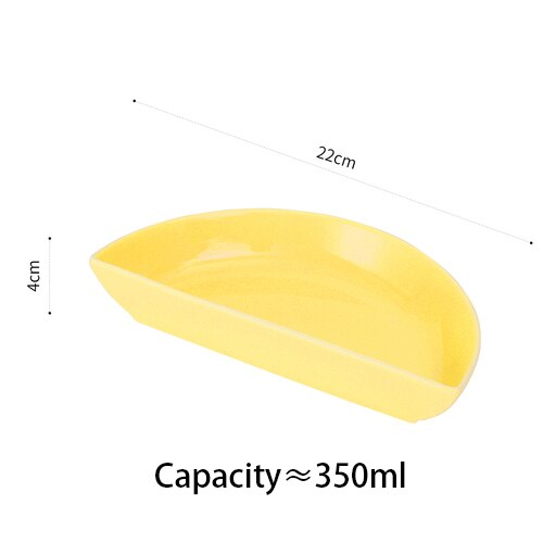 Nordic ceramic three-part four-part platter modern living room fruit platter snacks dried fruit cold cut platter: H