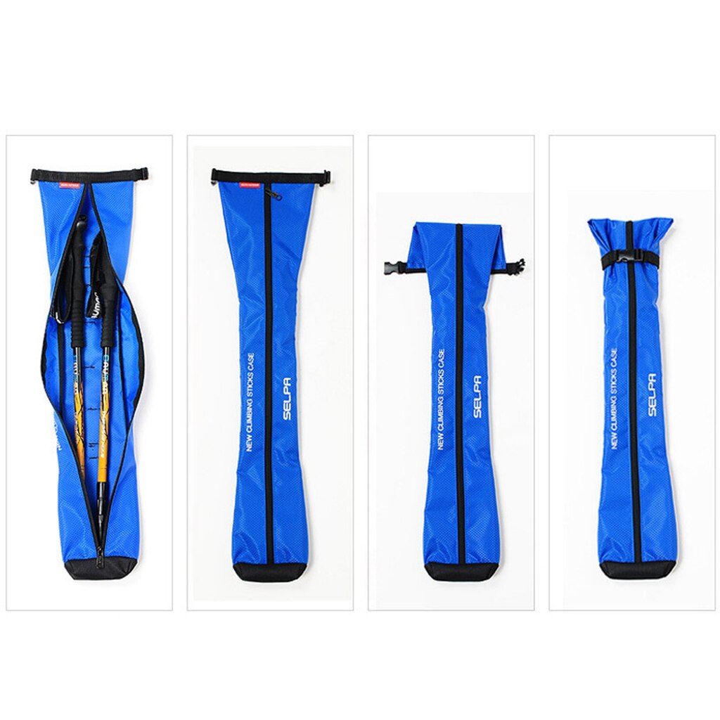 1 Piece Trekking Pole Storage Bag for Camping Walking Stick Holder Organizer Pouch Outdoors Hiking Mountaineering