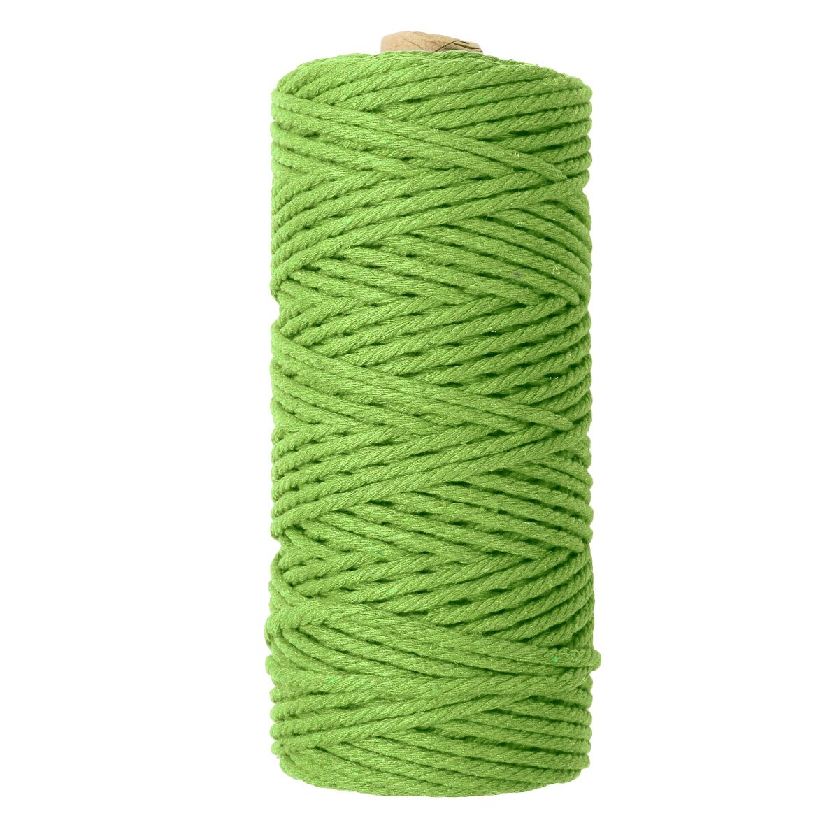 Natural 4 Strand Twisted Thread Macrame Cotton Cord DIY Knitting Sewing Spool Wall Hanging Rope Plant Hangers Drawstrings Crafts: Green