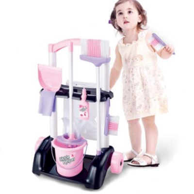 1 stk / sæt foregiver legetøjsrengørings legetøj legetøj børn husholdning rengøring vaskemaskine mini oprydning legetøj  d33: Type c