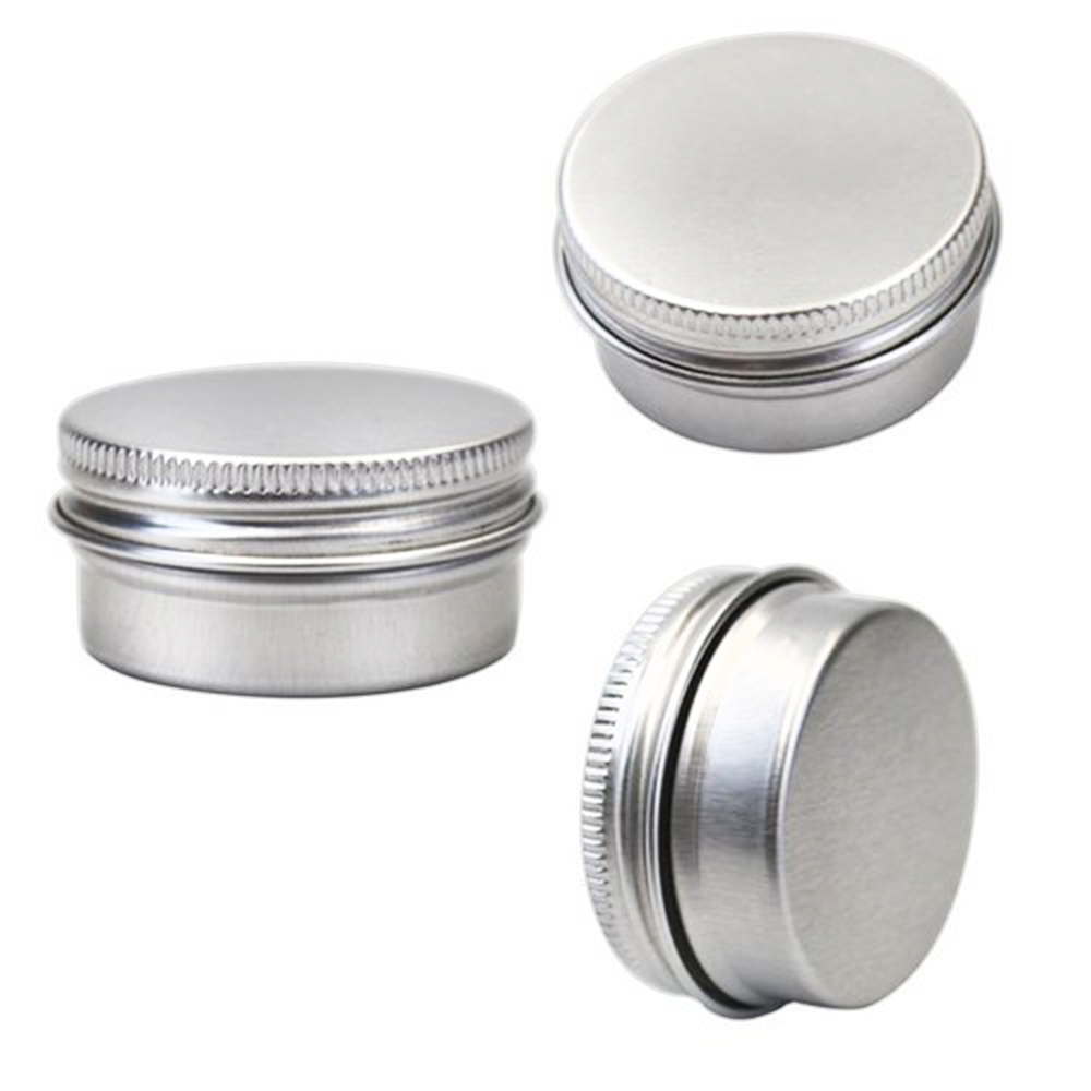 100 stuks aluminium blikken potjes metalen verpakking 5g 15g 40g 60g 80g 150g cosmetische gezichts- en oogcrème verpakking lege blikjes lippenbalsem kaarsenpotje